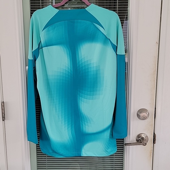 Nike Dri-Fit Gardien 4 Women's Goalkeeper Jersey Turquoise Sz L - Picture 3 of 13
